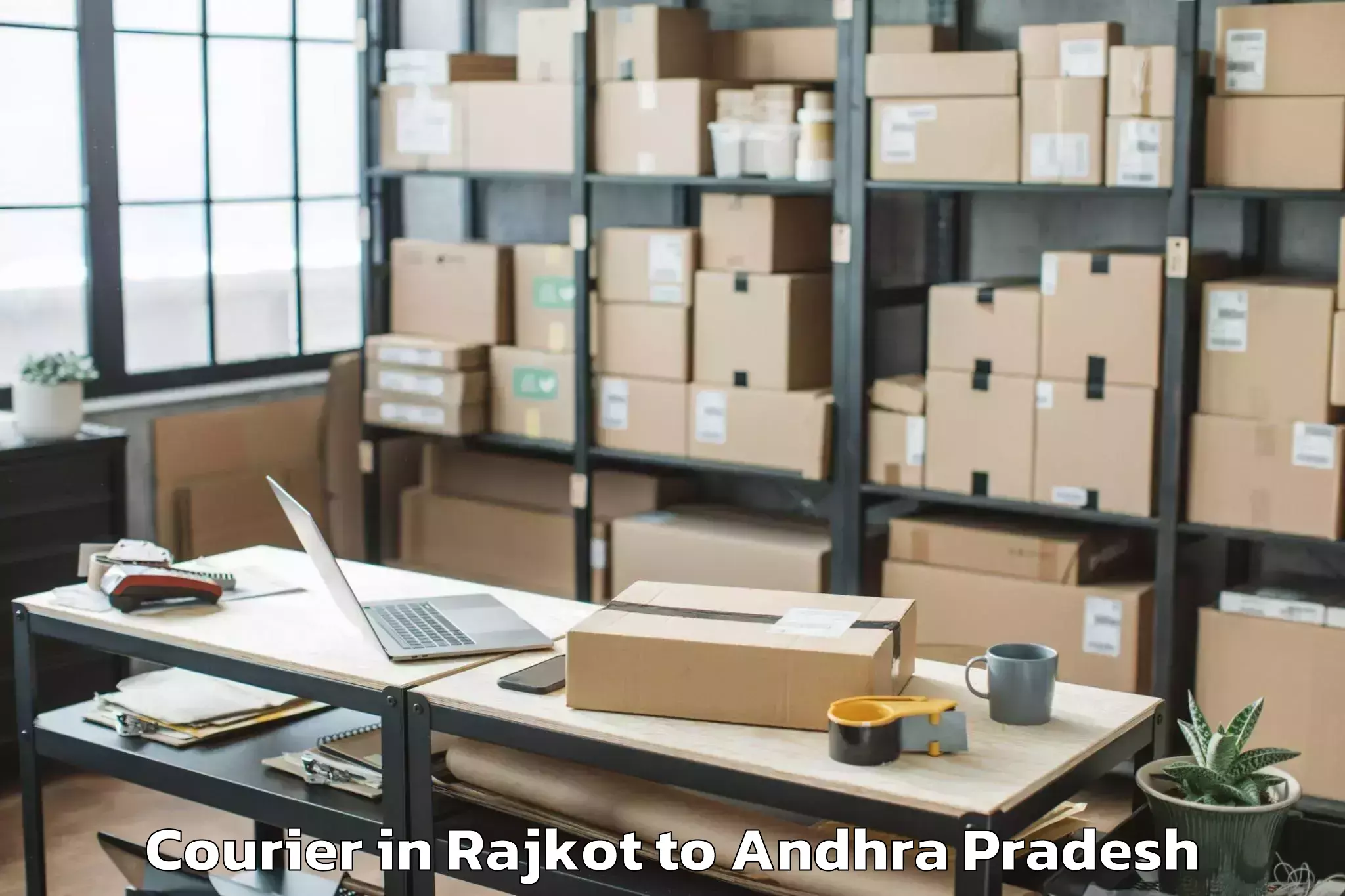 Leading Rajkot to Ojili Courier Provider